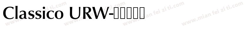 Classico URW字体转换
